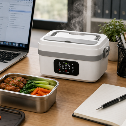 Portable Insulated Heated Lunch Box