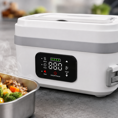 Portable Insulated Heated Lunch Box